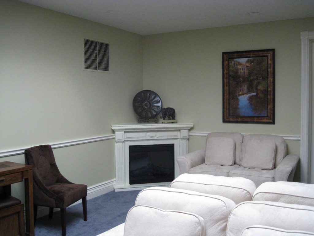 Cozy Fireplace - Waiting Room Renovation