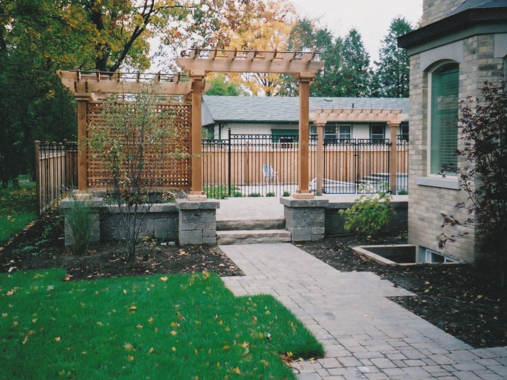 Custom Cedar Arbor entrance