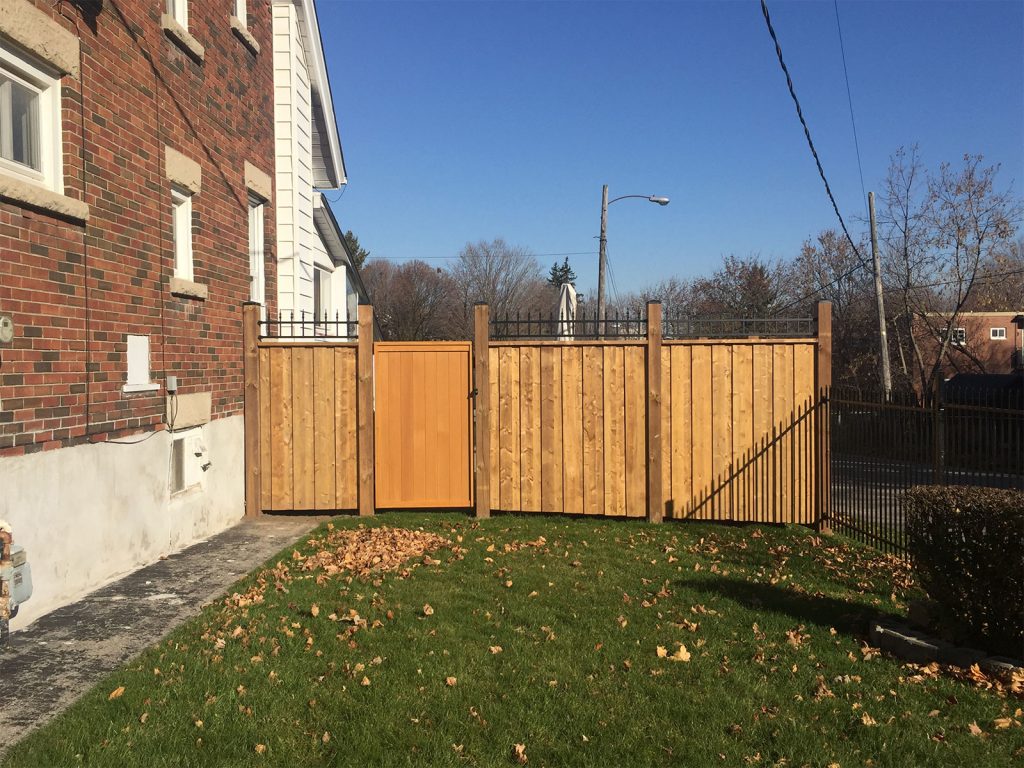 Custom Fence - Cedar Gate