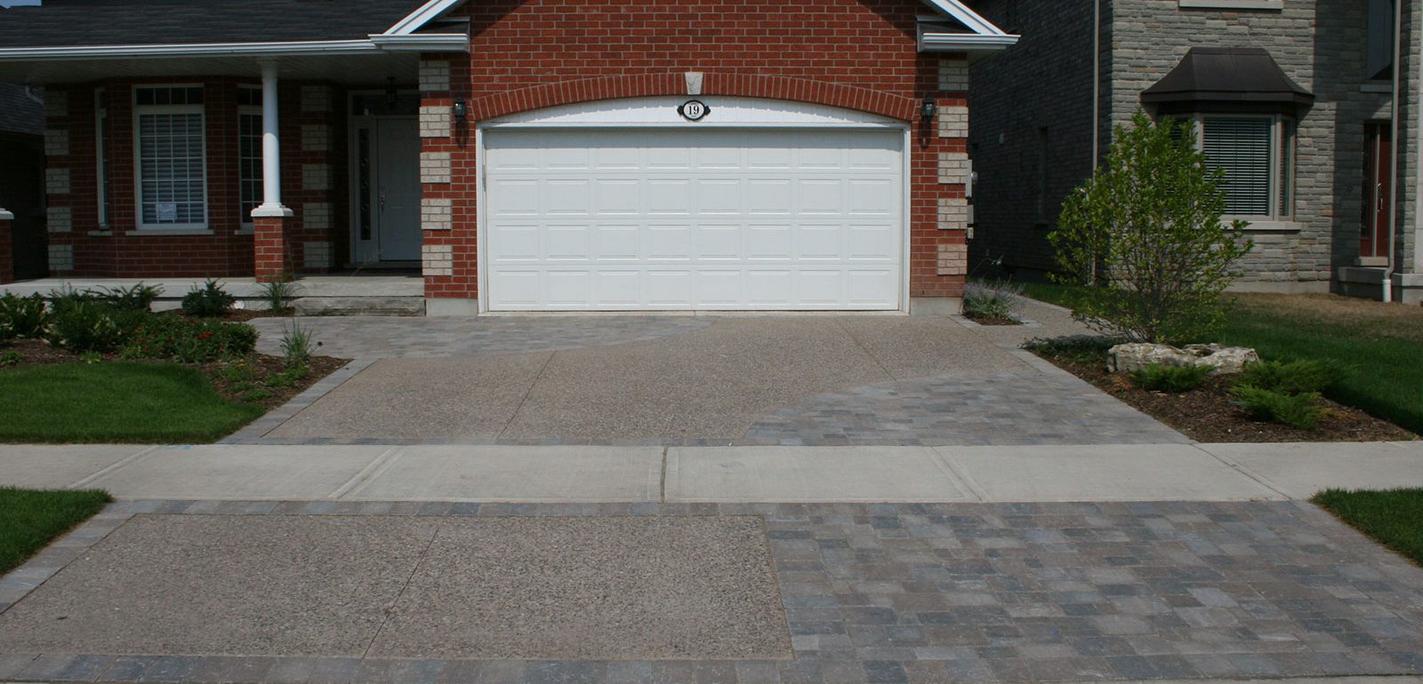 Exposed Aggregate Concrete Paver Driveway Custom