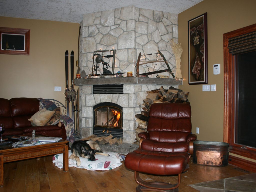 Limstone Custom Stone Fireplace