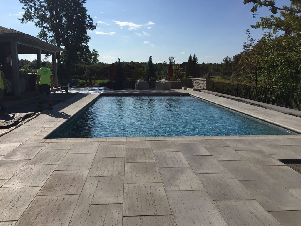 Tiled Concrete Pool - Patio Build