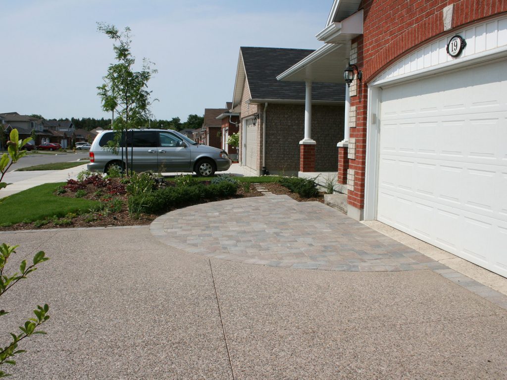 Concrete Paver - Exposed Aggregate - Front Yard - Driveway