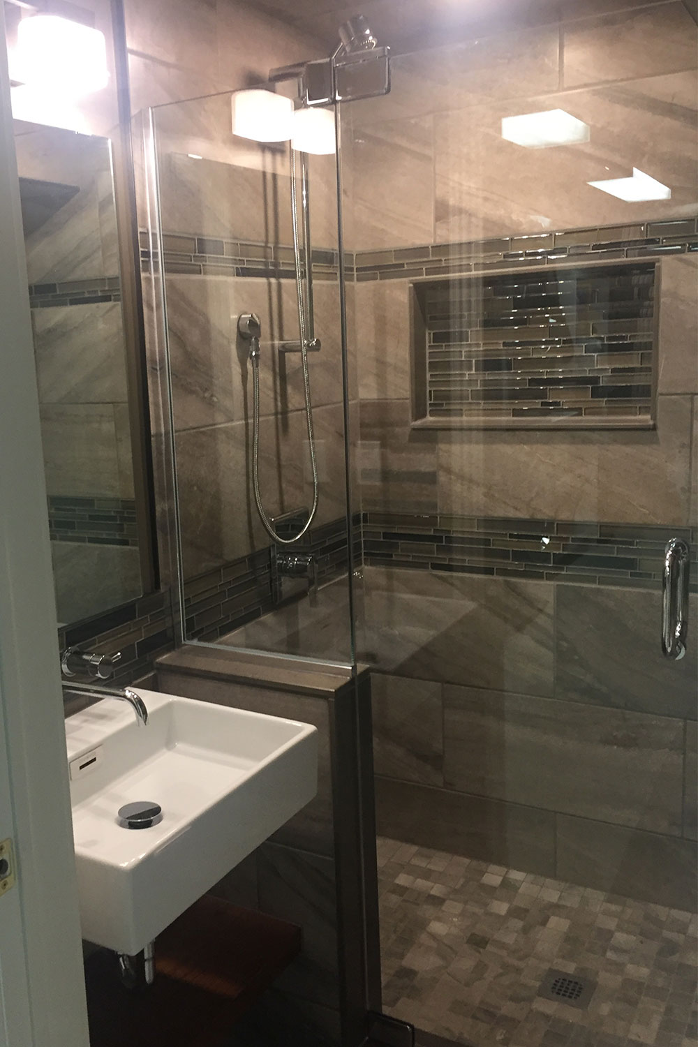 Small Modern Bathroom Shower