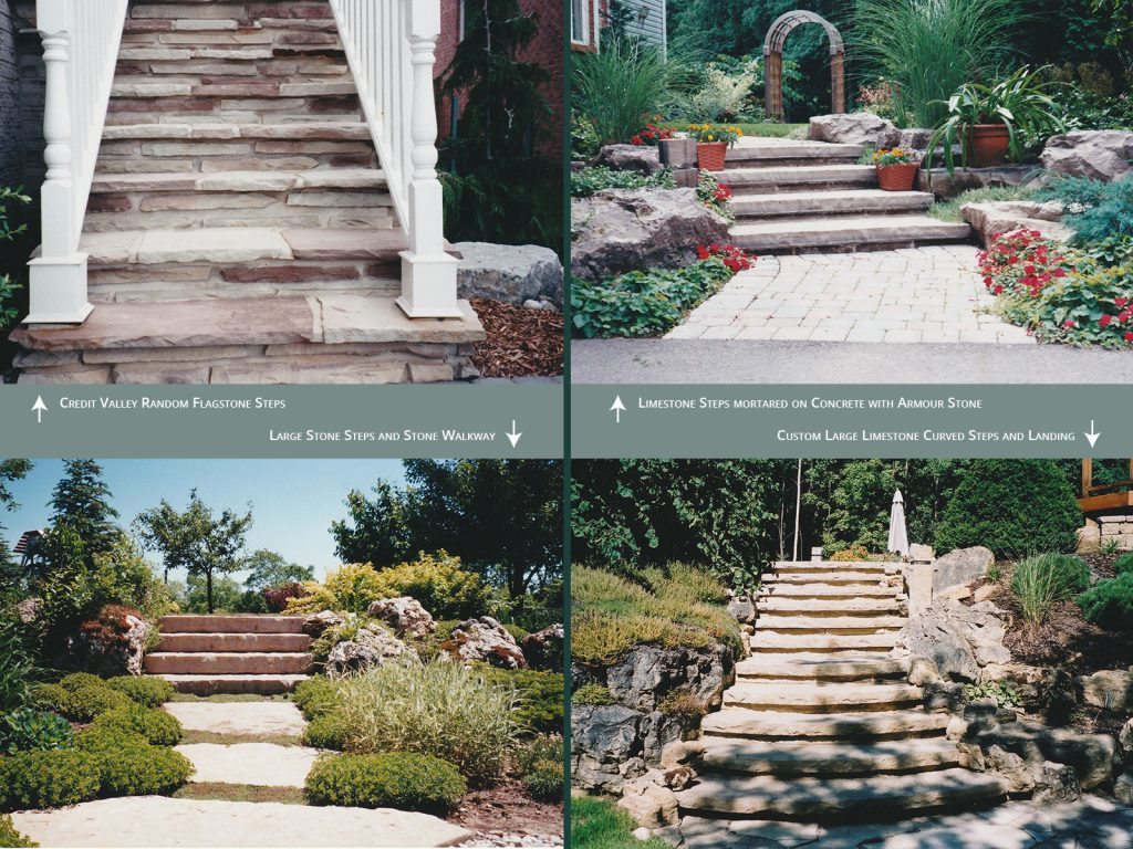 stone steps created by Chris Bradley Group